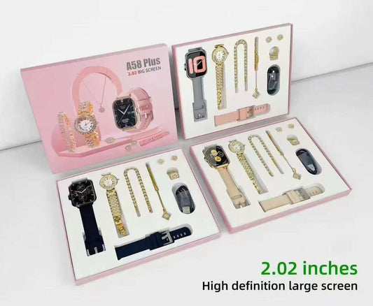 A58 Plus Smart Watch For Girl, Blood Pressure Monitor Smart Watch