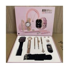 A58 Plus Smart Watch For Girl, Blood Pressure Monitor Smart Watch